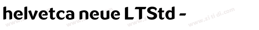 helvetca neue LTStd 字体转换
